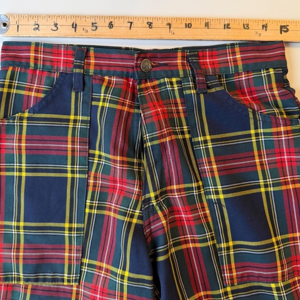 Vintage Tiger of London Plaid Cargo Pants High Waisted Bondage Punk Rock 30 - Picture 8 of 16